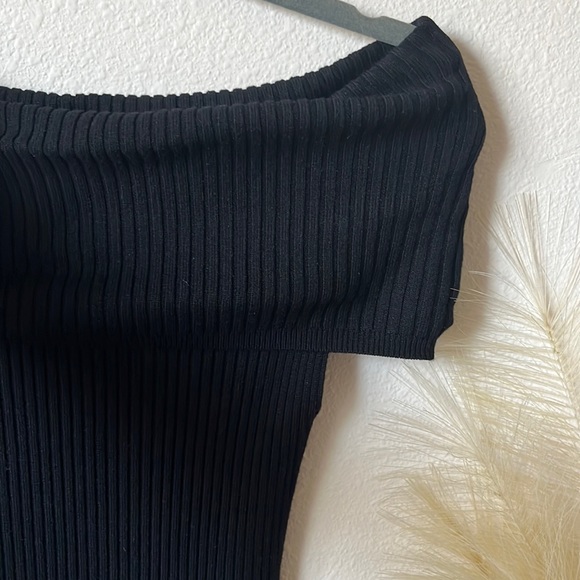 NWOT Free People Snowbunny Off The Shoulder Bodysuit Medium - Picture 4 of 7